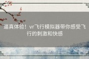 逼真体验！vr飞行模拟器带你感受飞行的刺激和快感