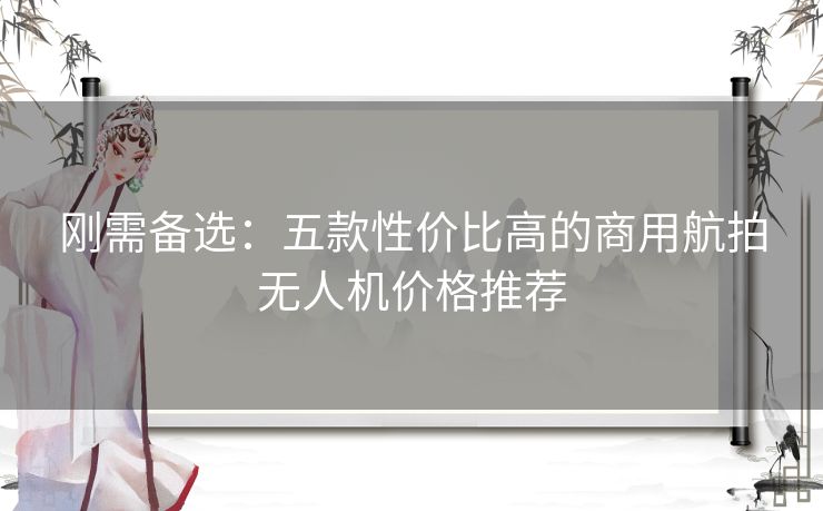 刚需备选:五款性价比高的商用航拍无人机价格推荐 刚需备选:五款性价比高的商用航拍无人机价格推荐