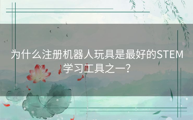 为什么注册机器人玩具是最好的STEM学习工具之一? 为什么注册机器人玩具是最好的STEM学习工具之一?