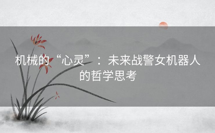机械的“心灵”：未来战警女机器人的哲学思考