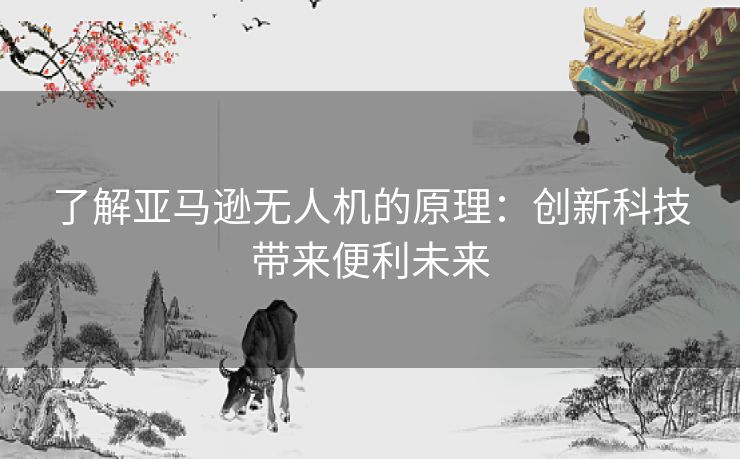 了解亚马逊无人机的原理:创新科技带来便利未来 了解亚马逊无人机的原理:创新科技带来便利未来