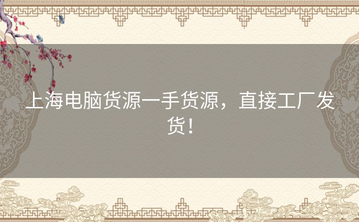 上海电脑货源一手货源,直接工厂发货! 上海电脑货源一手货源,直接工厂发货!