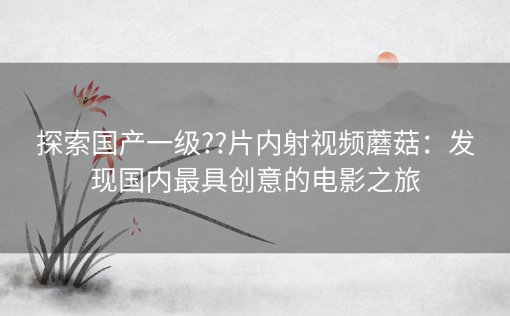 探索国产一级??片内射视频蘑菇:发现国内最具创意的电影之旅 探索国产一级??片内射视频蘑菇:发现国内最具创意的电影之旅