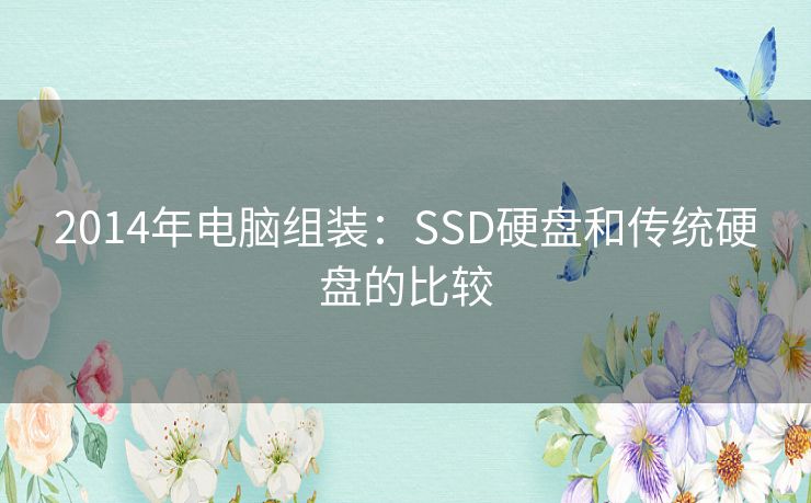 2014年电脑组装:SSD硬盘和传统硬盘的比较 2014年电脑组装:SSD硬盘和传统硬盘的比较